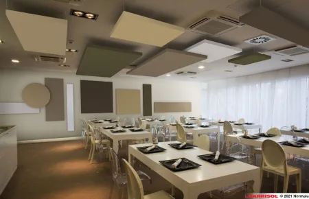 Solutions Acoustiques Barrisol ® Acoustics Acoustic indoor PVC stretch ceiling 1 arbatex_by_barrisol_148